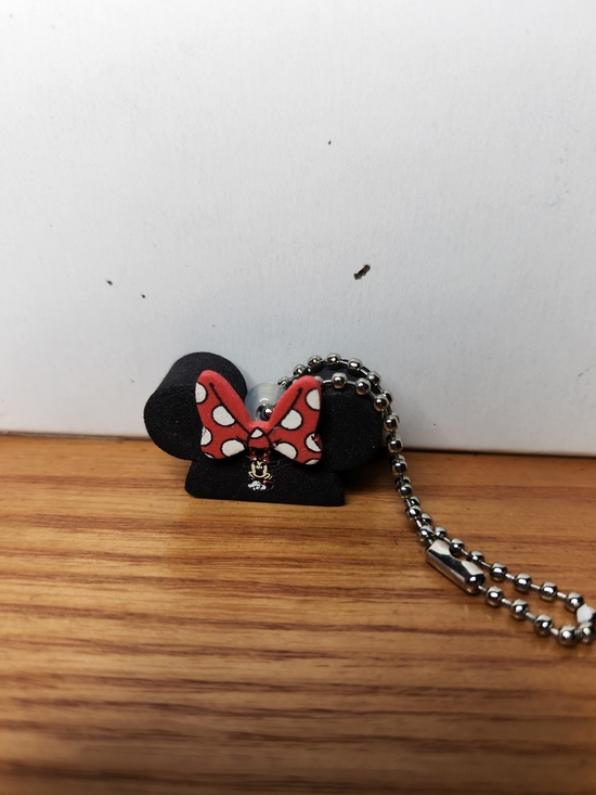 Disney Other - Disney Minnie Ear Hat Dangler Foam Keychain.